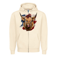 Sandshell American Highland Cow Zipper Hoodie - Bettercallsaul