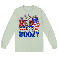 Matcha red white boozy Long Sleeve Tee - NancyCooperArtShop