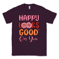 Plum happy looks good on you Classic Tee - MaliasSmallBusiness