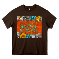 Chocolate Brown minding my own small business Heavy Core Tee - HRA Design Shop