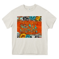 Cream minding my own small business Heavy Core Tee - HRA Design Shop