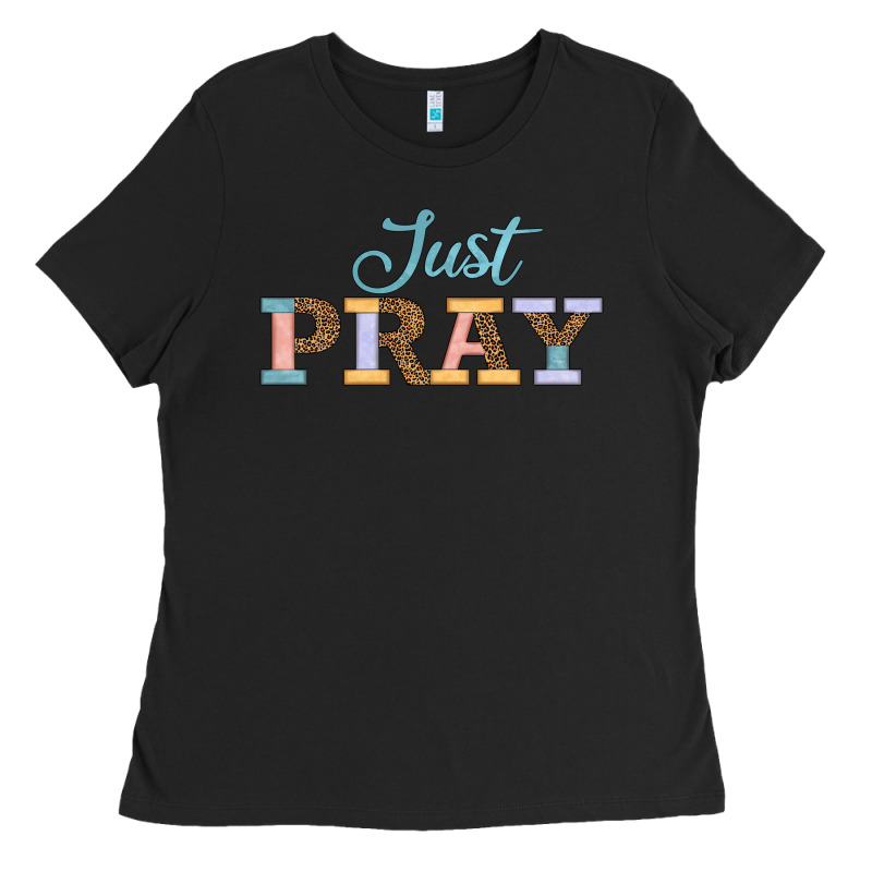 Just Pray Ladies Tee by JahusDesignShop | Teevron