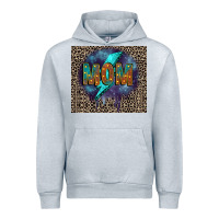 Heather Grey Leopard mom Urban Hoodie - FaDigitalArtStudio