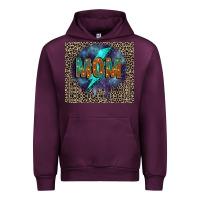 Mauve Wine Leopard mom Urban Hoodie - FaDigitalArtStudio