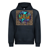 Navy Leopard mom Urban Hoodie - FaDigitalArtStudio