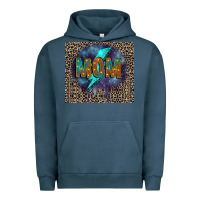 Pigment Midnight Navy Leopard mom Urban Hoodie - FaDigitalArtStudio