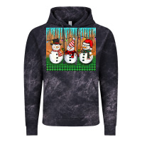 Cloud Black christmas snovman Vintage Hoodie - BarkalooDesign