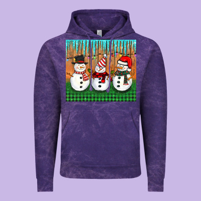 Christmas Snovman Vintage Hoodie Designed By Barkaloodesign