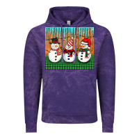 Cloud Purple christmas snovman Vintage Hoodie - BarkalooDesign