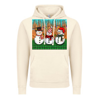 Vintage Artic christmas snovman Vintage Hoodie - BarkalooDesign