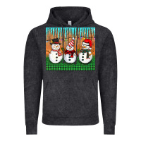Vintage Black christmas snovman Vintage Hoodie - BarkalooDesign