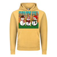 Vintage Mustard christmas snovman Vintage Hoodie - BarkalooDesign