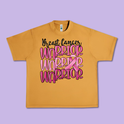Breast Cancer Warrior Urban Heavy Tee Designed By Maliassmallbusiness