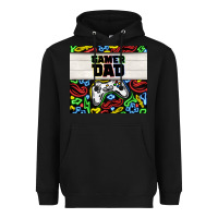 Black gamer dad Heavyweight Hoodie - TumblerDesignByShophia