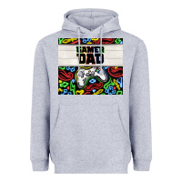 Heather Grey gamer dad Heavyweight Hoodie - TumblerDesignByShophia