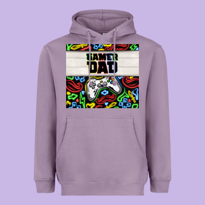 Gamer Dad Heavyweight Hoodie Designed By Tumblerdesignbyshophia