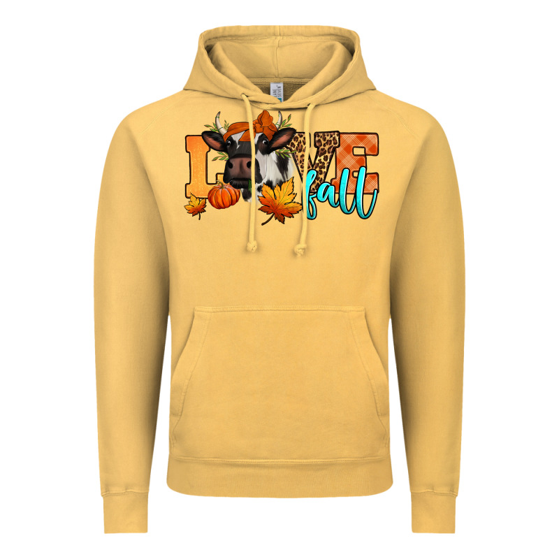 Love Fall Holstein Cow Vintage Hoodie by Jasminsmagicworld | Teevron