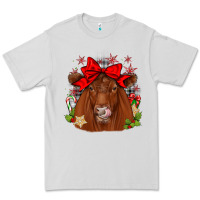 Dove Grey christmas red angus Premium Tee - JahusDesignShop