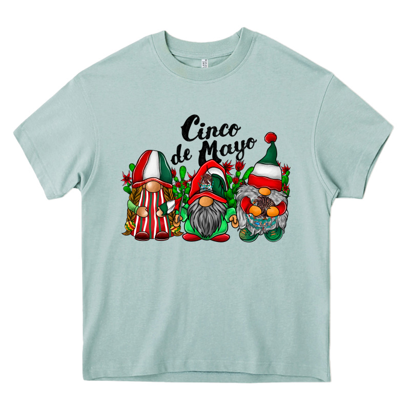 Cinco De Mayo Mexican Flag Gnomes Heavy Core Tee by RacoonDesign | Teevron