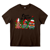 Chocolate Brown cinco de mayo mexican flag gnomes Heavy Core Tee - RacoonDesign