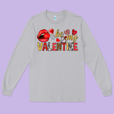 Be My Valentine Long Sleeve Tee Designed By Nancycooperartshop