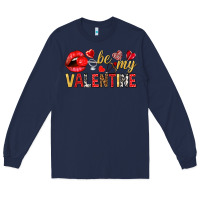 Navy be my valentine Long Sleeve Tee - NancyCooperArtShop