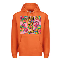 Carrot peace love hippie daisy Premium Hoodie - TumblerDesignByShophia
