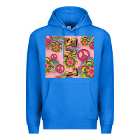 True Royal peace love hippie daisy Premium Hoodie - TumblerDesignByShophia