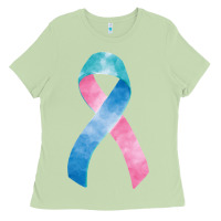 Matcha thyroid cancer ribbon fa element Ladies Tee - FaDigitalArtStudio