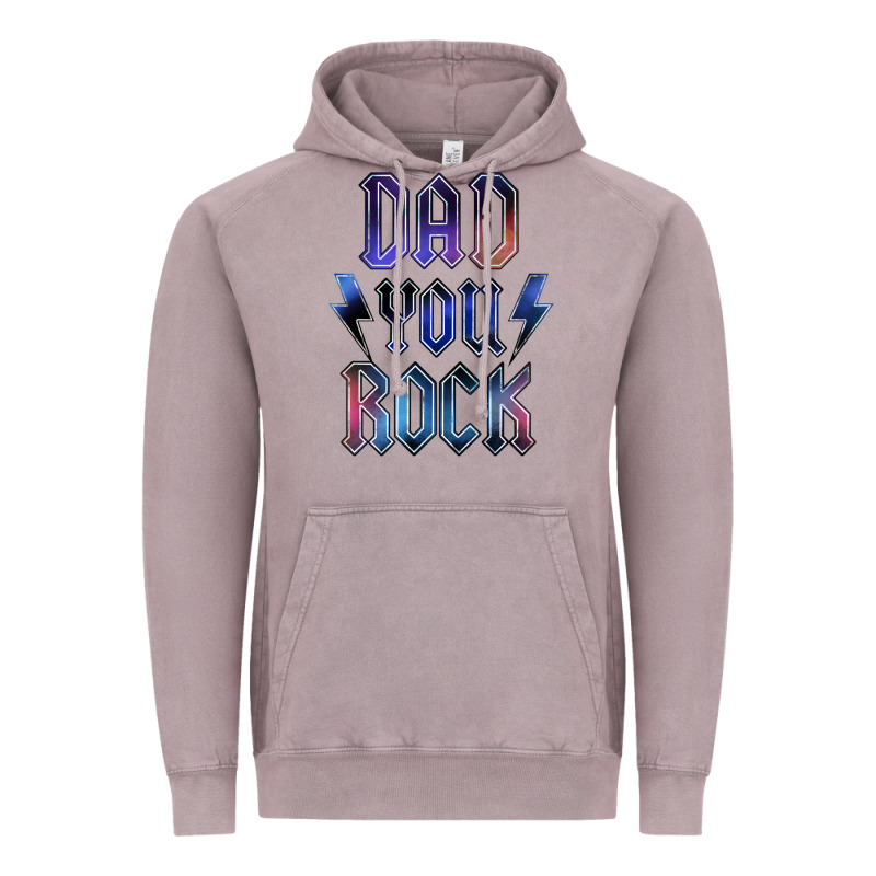 Dad You Rock Vintage Hoodie by LillyAllenDesigns | Teevron
