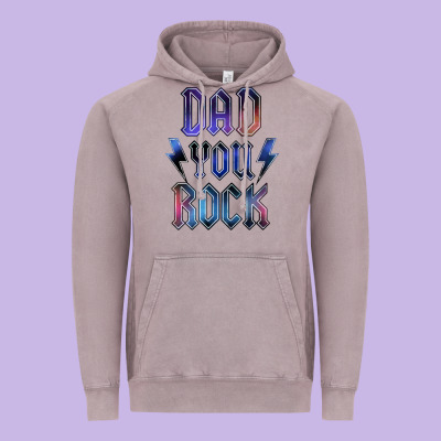 Dad You Rock Vintage Hoodie Designed By Lillyallendesigns