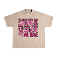 French Oak breast cancer we don't know how strong we are Urban Heavy Tee - MaliasSmallBusiness