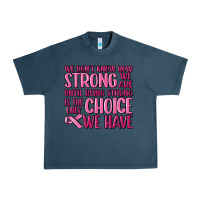 Midnight Navy breast cancer we don't know how strong we are Urban Heavy Tee - MaliasSmallBusiness