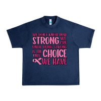 Navy breast cancer we don't know how strong we are Urban Heavy Tee - MaliasSmallBusiness