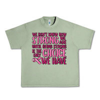 Oil Green breast cancer we don't know how strong we are Urban Heavy Tee - MaliasSmallBusiness