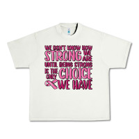 Pistachio breast cancer we don't know how strong we are Urban Heavy Tee - MaliasSmallBusiness