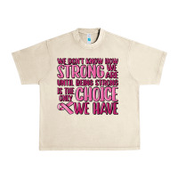 Sandshell breast cancer we don't know how strong we are Urban Heavy Tee - MaliasSmallBusiness
