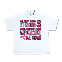 White breast cancer we don't know how strong we are Urban Heavy Tee - MaliasSmallBusiness