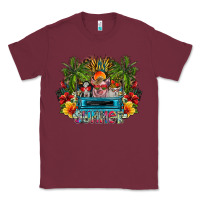 Burgundy Summer Classic Tee - CowhideDigitalArt