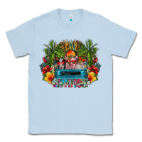 Dusty Blue Summer Classic Tee - CowhideDigitalArt