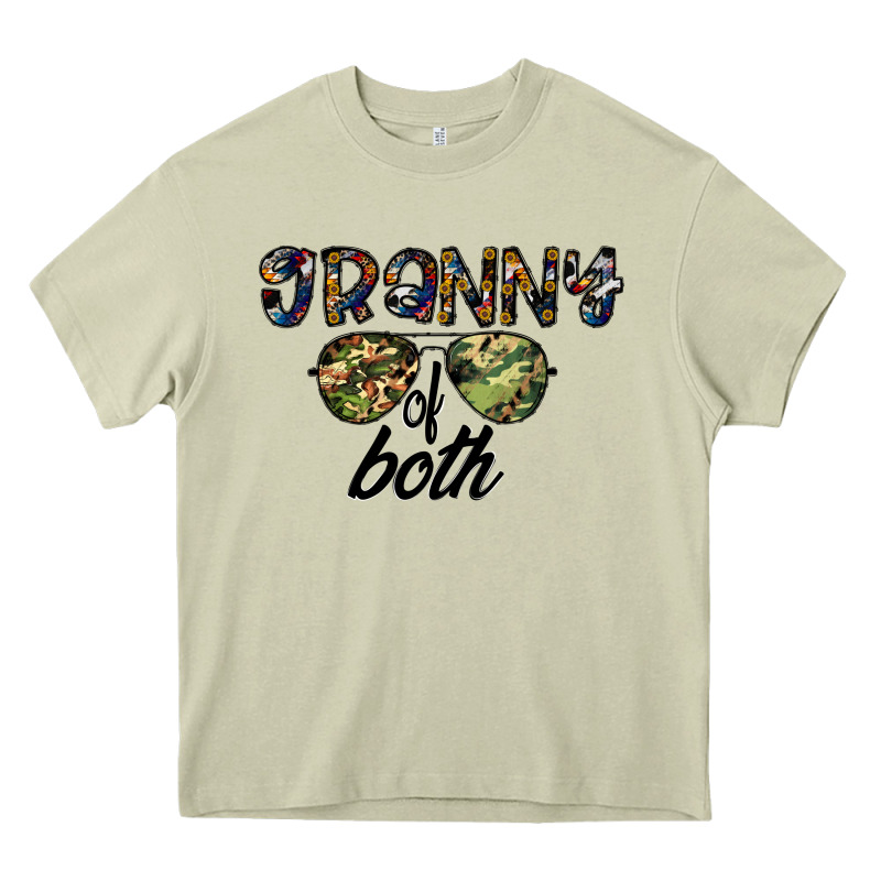 Granny Of Both Heavy Core Tee by CowhideDigitalArt | Teevron