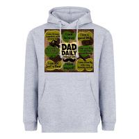 Heather Grey dad daily affirmations Heavyweight Hoodie - TumblerDesignByShophia