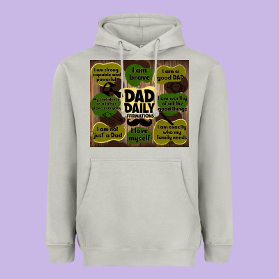 Dad Daily Affirmations Heavyweight Hoodie Designed By Tumblerdesignbyshophia
