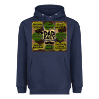 Navy dad daily affirmations Heavyweight Hoodie - TumblerDesignByShophia