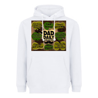 White dad daily affirmations Heavyweight Hoodie - TumblerDesignByShophia