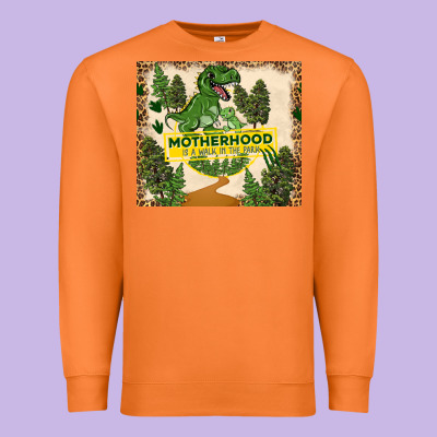 Motherhood Is A Walk In The Park Premium Sweatshirt Designed By Tumblerdesignbyshophia