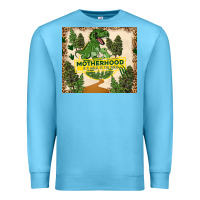 Ocean Blue motherhood is a walk in the park Premium Sweatshirt - TumblerDesignByShophia
