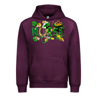 Mauve Wine nurse st patrick Urban Hoodie - FaDigitalArtStudio