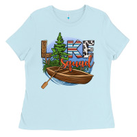Baby Blue lake squad Ladies Tee - HRA Design Shop