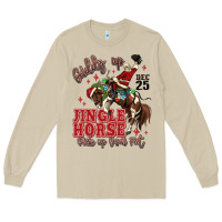 Mushroom giddy up jingle horse pick up your feet Long Sleeve Tee - MaliasSmallBusiness